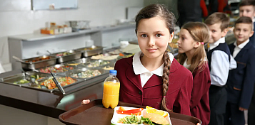 students in meal