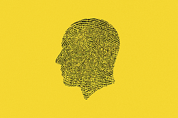 finger print texture on a head from the side