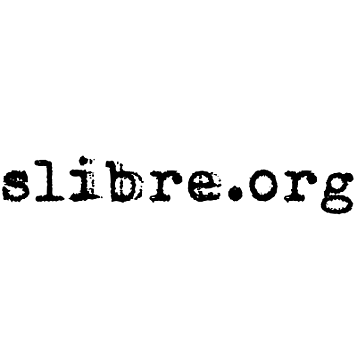 logo: fondo blanco con letras en courrier en negro