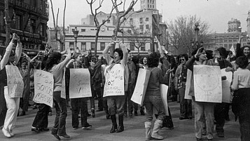 Campanya pel Dret a l'avortament, 1979. Arxiu Ca La Dona